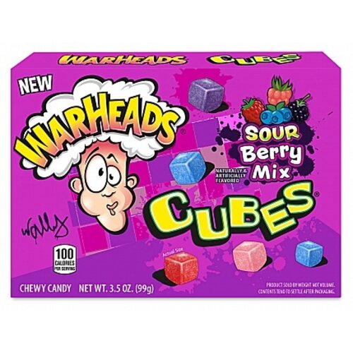 Warheads - Cubes Sour Berry Mix 99 Gram
