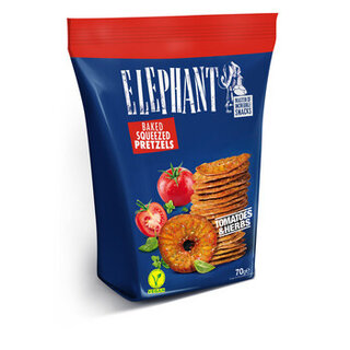 Elephant - Pretzel Tomaat & Herbs 80 Gram 20 Stuks