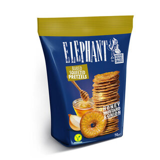 Elephant - Pretzel Honey Mustard 80 Gram 20 Stuks
