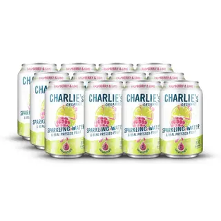 Charlie's - Natural Soda Sparkling Water Raspberry Lemon 330ml 12 Blikjes