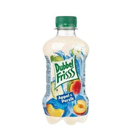 Dubbel Fris - Appel Perzik 275ml 12 Stuks