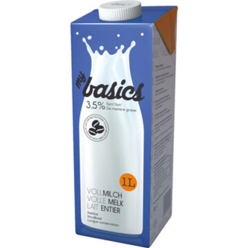My Basics - Volle Melk 1 Liter 12 Stuks