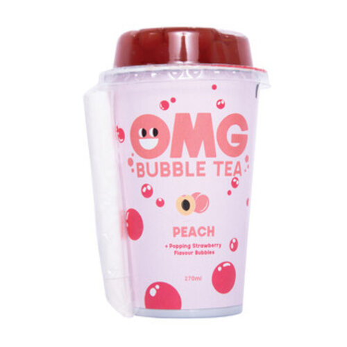 OMG Bubble Tea - Plack Peach 270ml 10 Stuks