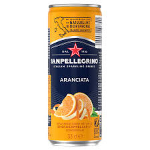 San Pellegrino - Aranciata 330ml 12 Blikjes San Pellegrino - Aranciata 330ml 12 Blikjes
