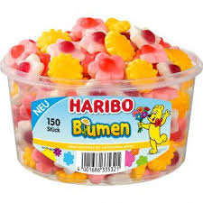 Haribo Haribo - Silo Blumen 150 Stuks 1200 Gram afbeelding