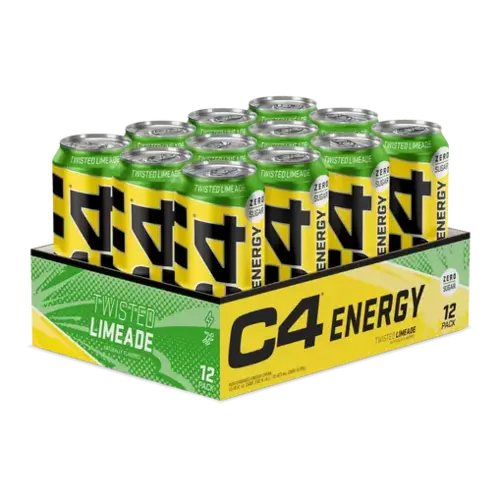 C4 - Energy Drink Zero Sugar Twisted Limeade 330ml 12 Blikjes