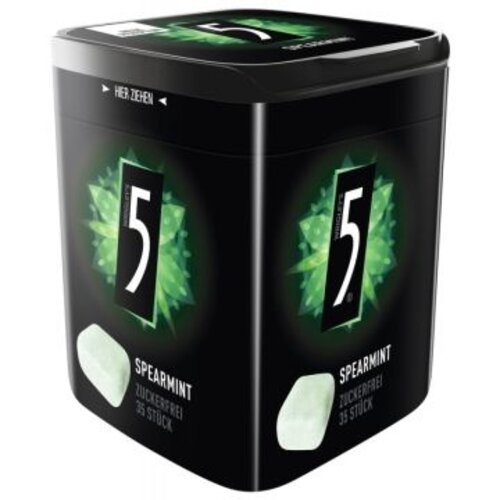 5 Gum - Spearmint 35 Stuks Kauwgom