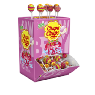 Chupa Chups - Strawberry Love 12 Gram 150 Stuks