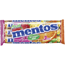 Mentos - Fruit 3-Pack 112,5 Gram