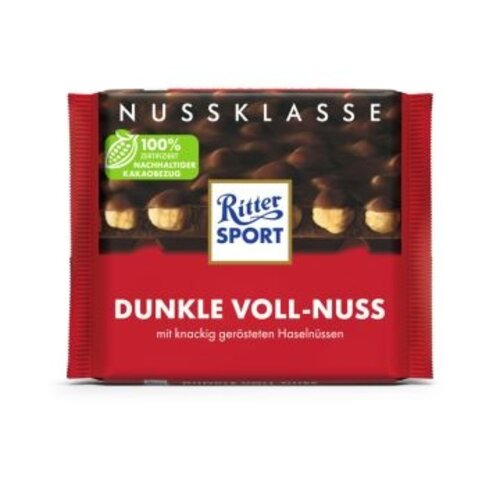 Ritter Sport - Dunkle Voll-Nuss 100 Gram