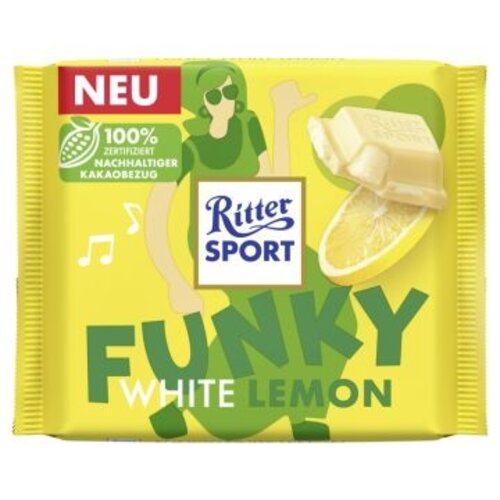 Ritter Sport - Funky White Lemon 100 Gram