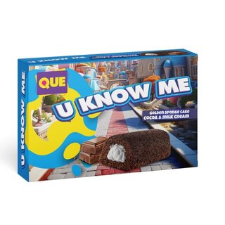 Que - Sponge Cake Cacao & Milk Cream 200 Gram