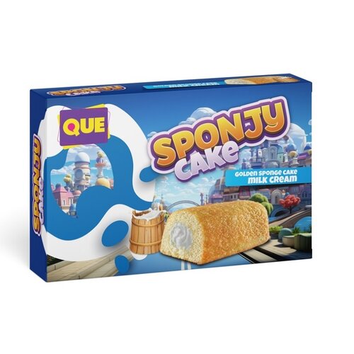 Que - Sponge Cake Milk Cream 200 Gram