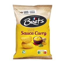 Brets - Sauce Curry Chips 125 Gram 10 Stuks