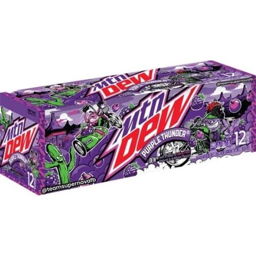 Mountain Dew - Purple Thunder 355ml 12 Blikjes
