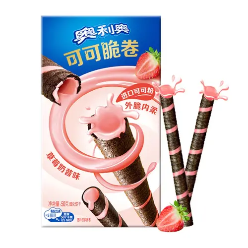 Oreo - Crispy Roll Strawberry 50 Gram