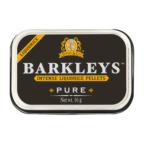 Barkleys - Intense Liquorice Pellets Pure 16 Gram