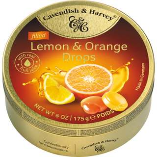 Cavendish & Harvey - Filled Lemon & Orange Drops 175 Gram