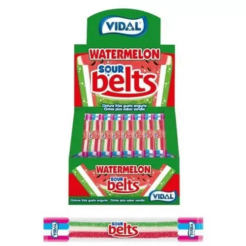 Vidal - Sour Watermelon Belts 9 Gram 150 Stuks