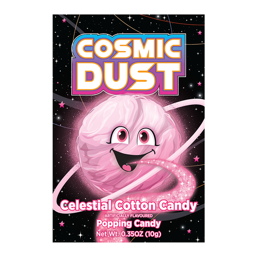 Cosmic Dust - Celestial Cotton Candy Popping Candy 10 Gram 32 Stuks Cosmic Dust - Celestial Cotton Candy Popping Candy 10 Gram 32 Stuks