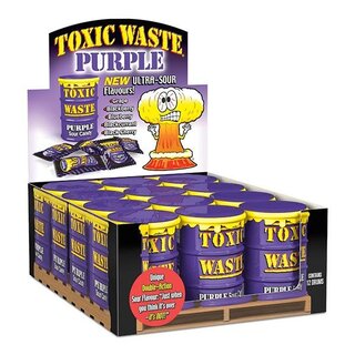 Toxic Waste Purple Sour Candy Drum 42 Gram 12 Stuks (Halal)