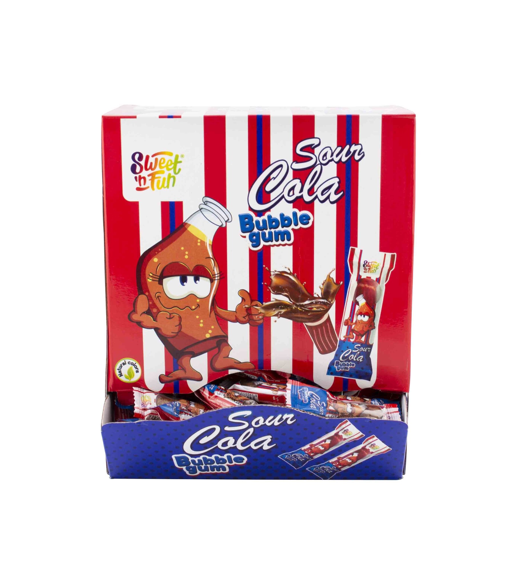 Sour Bubblegum Cola Bottle 5 Gram 200 Stuks afbeelding