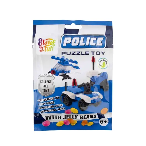 Police Puzzle Toy Candy 5 Gram 20 Stuks