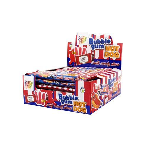 Bubblegum Hot Dog 20 Gram 24 Stuks