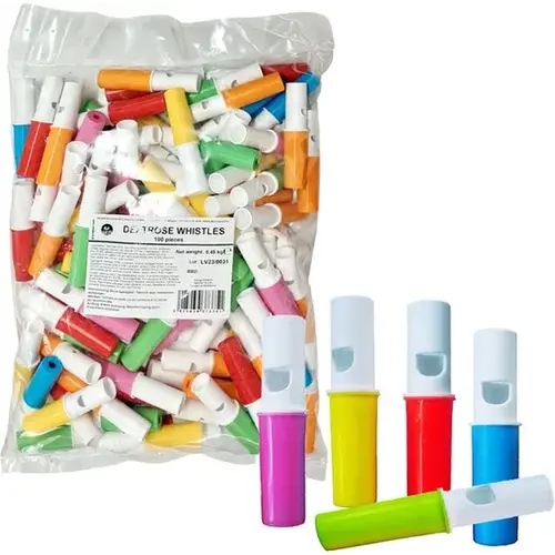 Dextrose Whistles 5 Gram 250 Stuks (Halal) Dextrose Whistles 5 Gram 250 Stuks (Halal)