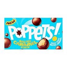Poppets - Milk Choc Coated Salted Caramel Fudge 36 Gram