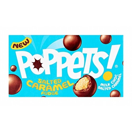 Poppets - Milk Choc Coated Salted Caramel Fudge 36 Gram