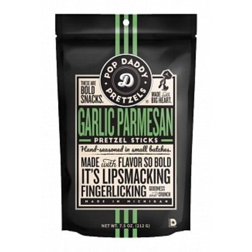 Pop Daddy Pretzels - Garlic Parmesan 212 Gram