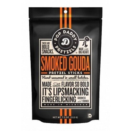Pop Daddy Pretzels - Smoked Gouda 212 Gram