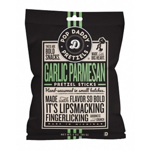 Pop Daddy Pretzels - Garlic Parmesan 85 Gram