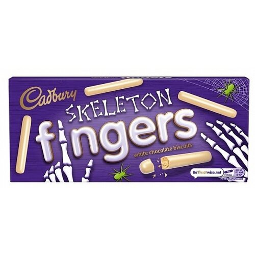 Cadbury - White Chocolate Skeleton Fingers 114 Gram