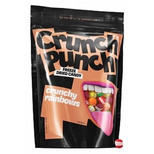 Crunch Punch - Freeze Dried Candy - Crunchy Rainbows 100 Gram (Halal)