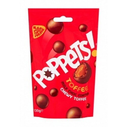 Poppets - Milk Choc Coated Chewy Toffee 39 Gram - Copy