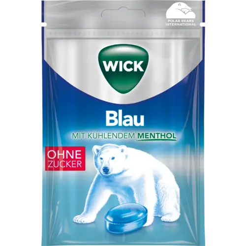 Vicks - Blau Menthol Suikervrij 72 Gram
