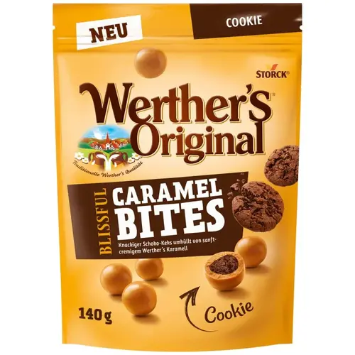 Werthers - Original Caramel Bites Cookie 140 Gram