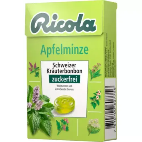 Ricola - Apfelminze Bonbon 50 Gram (suikervrij)