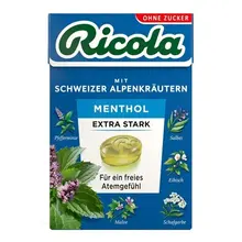 Ricola - Menthol Extra Stark 50 Gram (suikervrij)