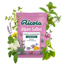 Ricola Alpen - Salbei Bonbon 75 Gram (suikervrij)