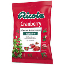 Ricola - Cranberry Schweizer 75 Gram (suikervrij)