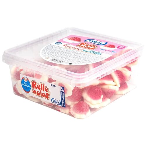 Vidal - Box Filled Strawberries & Cream 75 Stuks 885 Gram