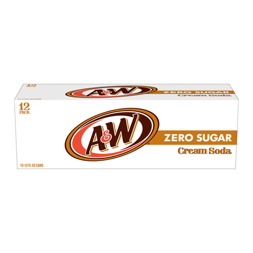 A&W - Cream Soda Zero Sugar 355ml 12-Pack