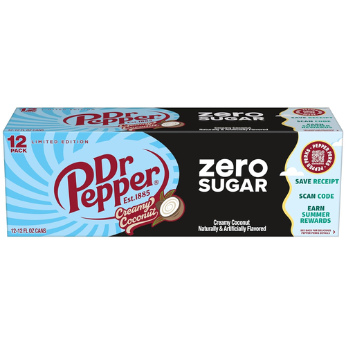 Dr Pepper - Creamy Coconut Zero 355ml 12 Blikjes