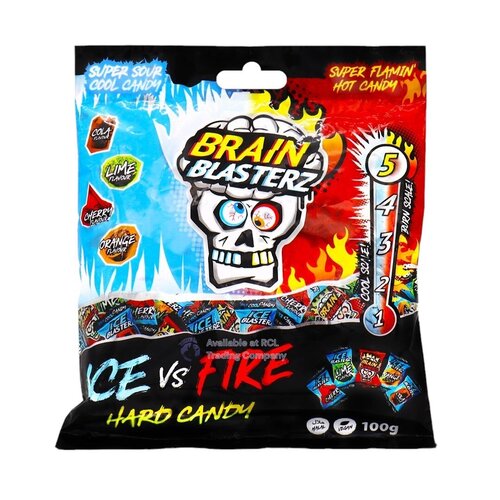 Brain Blasterz - Ice vs Fire Candy Bag 100 Gram