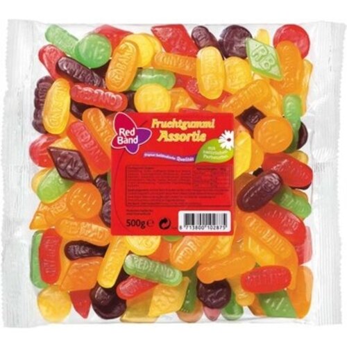 Red Band - Fruit Winegums Assorti 500 Gram