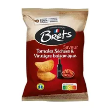 Brets - Sundried Tomatoes & Balsamic Vinegar Chips 125 Gram 10 Stuks