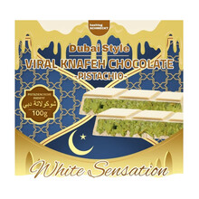 Dubai Style - Viral Knafeh Whtie Chocolate Pistachio 100 Gram